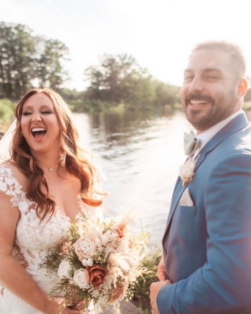 Gorgeous bridal bouquet showcasing a blend of lively and colorful blooms