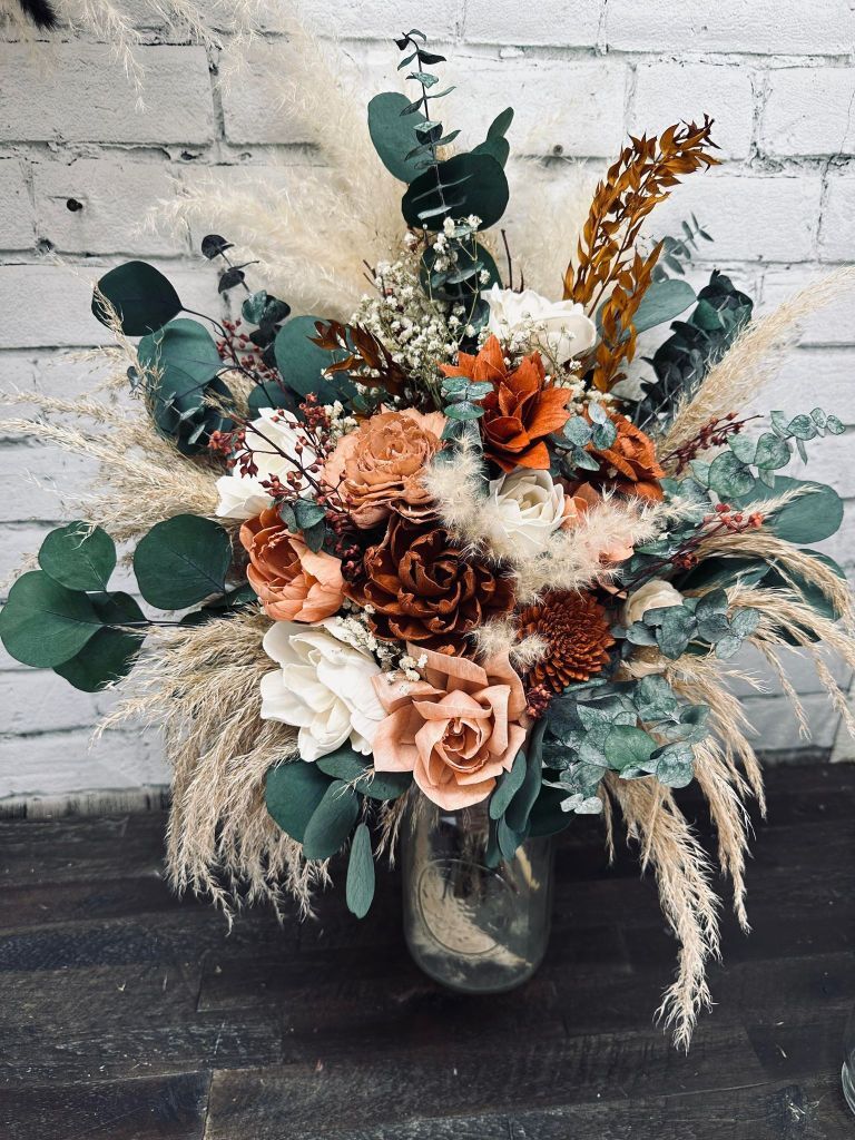 Gorgeous bridal bouquet showcasing a blend of lively and colorful blooms